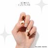 Adora Couture Semi Cured Gel Nail Strips with 30 Pieces, Salon Quality Nail Wraps for Women, UV Light Required, Gilded Flower view 3
