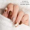 Adora Couture Semi Cured Gel Nail Strips with 30 Pieces, Salon Quality Nail Wraps for Women, UV Light Required, Gilded Flower view 4