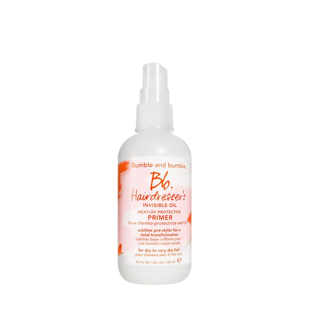 Bumble and bumble. Hairdresser's Invisible Oil Heat/UV Protection Leave-In Conditioner Hair Primer | Hydrating, Anti Frizz, Color Safe | Straight, Coily | With Argan + Coconut Oil, 4.2 Fl Oz