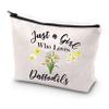 JYTAPP Daffodil Makeup Bag Daffodil Flowers Lover Gift Who Loves Daffodils Cosmetic Bag Spring Easter Garden Gift view 1