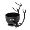 Grandslam Deluxe Shaving Kit for Men, 3 in 1 Shaving Set Includes Shaving Brush, Stainless Steel Shaving Bowl and Razor & Brush Holder, Black Set view 4