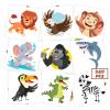 240 Pcs Jungle Animal Temporary Tattoos for Kids, Safety Waterproof Bulk Tattoos Stickers, Children's Temporary Tattoo Toys, Best Choice for Jungle Themed Party and Goody Bag Stuffers, 60 Designs view 1