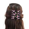 LALAFINA Pink Rose Hair Side Combs - Easy to Use Styling Comb Double Row Hair Accessories for Women Perfect for Updos and Loose Waves view 4