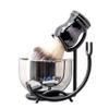 Grandslam Shaving Brush and Bowl Kit for Men, 3 in 1 Shaving Brush Set, Stainless Steel Shaving Bowl and Stand, Shaving Kit for Men view 1