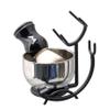 Grandslam Shaving Brush and Bowl Kit for Men, 3 in 1 Shaving Brush Set, Stainless Steel Shaving Bowl and Stand, Shaving Kit for Men view 2