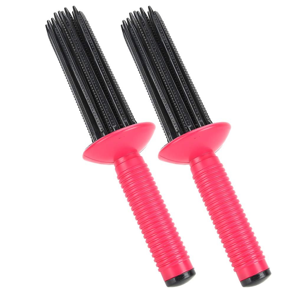 Hair Curling Roll Comb Curling Wand Round Hair Brush Hairstyling Tools Curls Comb (2020 Upgrade)
