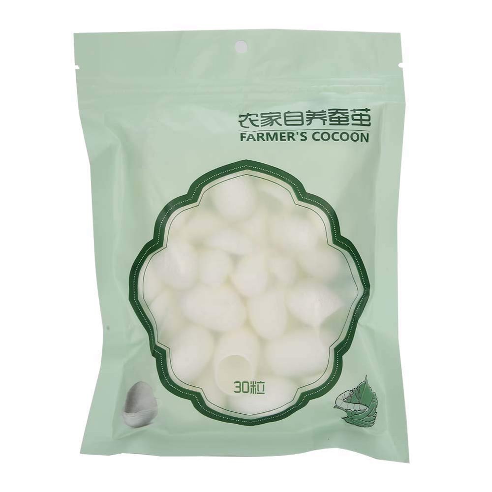 30pcs Organic Fresh Silks Exfoliating Silkworm Balls Exfoliating and Skin Care
