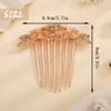 Aimimier Vintage Flower Crystal Hair Combs Long Teeth Rhinestone Hair Pins Wedding Bridal Hair Accessories Prom Party Hair Jewelry for Women and Girls(Champagne) view 3