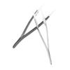 Ceramic Tweezers Eyelash Tweezers Pointy Metal 2pcs Anti- Static Ceramic Precision for Ingrown Hair Straight Hair Miss Fine Tip view 1
