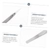 Ceramic Tweezers Eyelash Tweezers Pointy Metal 2pcs Anti- Static Ceramic Precision for Ingrown Hair Straight Hair Miss Fine Tip view 2