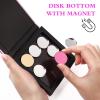 Beaupretty Empty Magnetic Palette Makeup Eyeshadow Palette with Round Metal Pans and Depotting Spatula Set for Eyeshadow Lipstick As Shown view 3