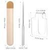 Beaupretty Makeup Mixing Tray Transparent Hand Tray with Spatula and Storage Pouch Set for Nail Art Makeup Cream Liquid Foundation view 2