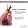 Heliums Mini Bobby Pins - Dark Brown - 40 Pack, 1.5 Inch Small Hair Pins For Thin Hair & Kids view 3