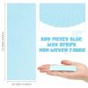 Blulu 400 Wax Strips Non Woven for All Skin Types Facial and Body Hair Removal Wax Paper Strips Epilating for Leg, Chest, Back, Intimate Area And Face 10 x 3.8 cm(Blue) view 2