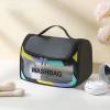LEJN Toiletry Bag Travel Bag Water-resistant Makeup Cosmetic Bag Travel Organizer Full Sized Container Toiletries (dazzling black) view 2