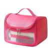 LEJN Toiletry Bag Travel Bag Water-resistant Makeup Cosmetic Bag Travel Organizer Full Sized Container Toiletries (rose red) view 1