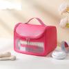 LEJN Toiletry Bag Travel Bag Water-resistant Makeup Cosmetic Bag Travel Organizer Full Sized Container Toiletries (rose red) view 2