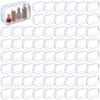 Sanwuta 100 Pcs Clear Makeup Bags Bulk Tsa Approved Toiletry Bag for Travel Transparent Cosmetic Bag PVC Waterproof Travel Small Pouches with Zipper for Men and Women(White) view 1