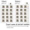 Custom Tattoos for Kids,Fake Temporary Tattoos with Contact Phone Numbers Body Marker Stickers Owl-15pcs Pre-cut view 2