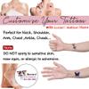 Custom Tattoos for Kids,Fake Temporary Tattoos with Contact Phone Numbers Body Marker Stickers Owl-15pcs Pre-cut view 3