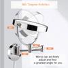 Round Cosmetic Vanity Mirror, 20 Cm LED Light, Touch Button, Dimmable Daylight, 360 Rotation, Used in Bathrooms (Color : Zircon Gold, Size : 5X) view 3