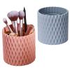 HAGBOU Makeup Brush Holder, 2 Pack Rotating Makeup Brush Organizer, Plastic Rotatable Make up Brush Holder Organizer (Blue and Pink) view 1