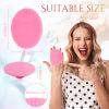 Roshtia 100 Pcs Silicone Face Scrubber Facial Cleansing Brush Handheld Soft Bristle Face Exfoliator Manual Cleansing Wash Brush for Massage Body Skin Care Pore Blackhead Removal, 20 Colors view 2