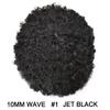 Afro Toupee Man Weave Hair Unit for Black Men Full Injection Poly Skin PU Brazilian Human Hair African American Curly Afro Wig FACE MIRACLE NEW (8x10 10mm, 1# Jet black) view 2