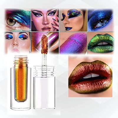 Babale Chic-Chat Multi-Chrome Liquid Lipsticks,Multipurpose Multichrome Liquid Lipstick,Chic-Chat Multi-Chrome Liquid Lipsticks Eyeshadow (02)