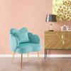 BarberPub Living Room Chair, Nail Chair for Nail Tech with Backrest, Modern Salon Chair with Velvet, Makeup Beauty Vanity Chair 3522 view 2