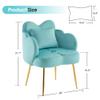 BarberPub Living Room Chair, Nail Chair for Nail Tech with Backrest, Modern Salon Chair with Velvet, Makeup Beauty Vanity Chair 3522 view 3