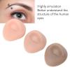 3pcs Soft Silicone Eyes Model with 3 Colors, Lifelike Piercing Practice Human Eyes Model with Acrylic Stand, Multifunctional Silicone Eyes for Eyelid Piercing Practice, Eye Piercing Jewelry Display view 4