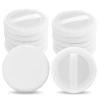WLLHYF 12PCS Makeup Powder Puffs Pink Cotton Powder Puffs Round Powder Puff for Makeup Face Powder Velour Puffs for Loose Powder Washable(white view 2