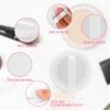 WLLHYF 12PCS Makeup Powder Puffs Pink Cotton Powder Puffs Round Powder Puff for Makeup Face Powder Velour Puffs for Loose Powder Washable(white view 3