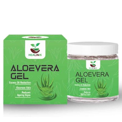 HEALINIK Pure Aloe Vera Skin Gel 500g For Face & Hair | Hydrating, Moisturizing, Soothing Skin | Multipurpose Gel