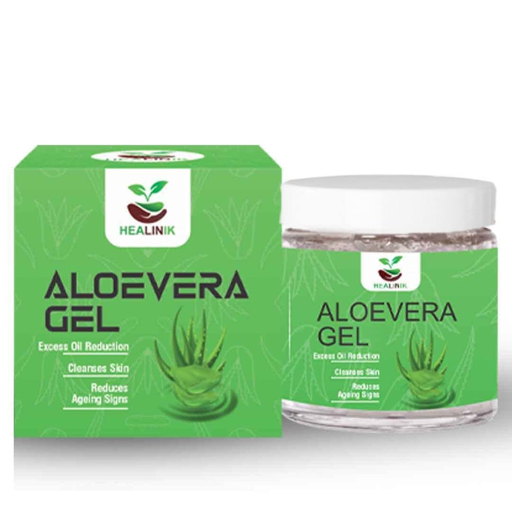 HEALINIK Pure Aloe Vera Skin Gel 500g For Face & Hair | Hydrating, Moisturizing, Soothing Skin | Multipurpose Gel