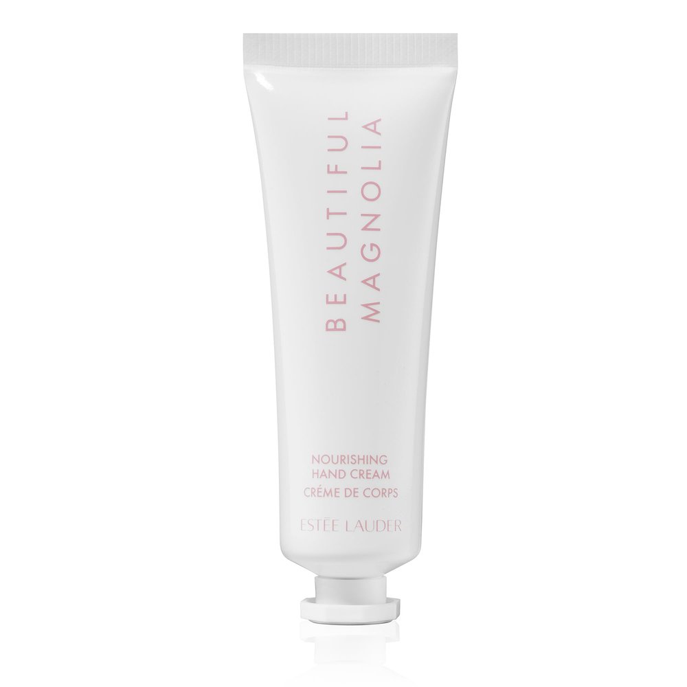 Este Lauder Beautiful Magnolia Moisturizing & Nourishing Hand Cream with Notes of Lush Magnolia, Solar Gardenia, Warm Woods & Luminous Musk, 1.0 Ounce
