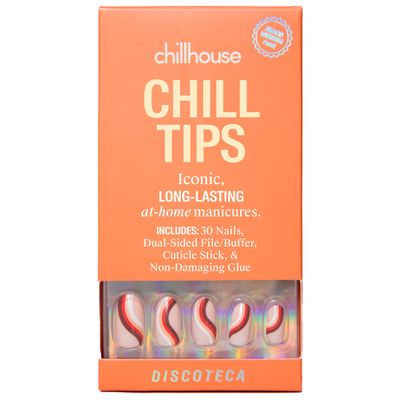 Chillhouse - Chill Tips, Press on Nails Kit - Discoteca (Oval) - 30 Nail Shapes & Sizes - Up to 3 Weeks of Wear - Customizable Fit - Reusable - Latina Founded & Women Owned - Beauty & Self Care