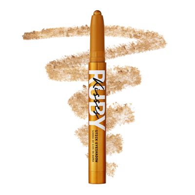 Ruby Kisses Eye Shadow Stick  Crme Eyeshadow Makeup Multi-Stick, Long-Lasting Pearl Shimmer Crayon, Metallic Glitter Eyeliner, Highlighter Eyeshadow Pencil, Sharpener Included (Gold Glam)