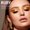 Ruby Kisses Eye Shadow Stick  Crme Eyeshadow Makeup Multi-Stick, Long-Lasting Pearl Shimmer Crayon, Metallic Glitter Eyeliner, Highlighter Eyeshadow Pencil, Sharpener Included (Gold Glam) view 4