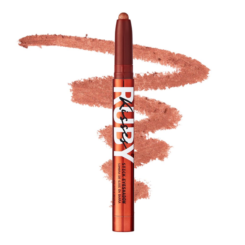 Ruby Kisses Eye Shadow Stick  Crme Eyeshadow Makeup Multi-Stick, Long-Lasting Pearl Shimmer Crayon, Metallic Glitter Eyeliner, Highlighter Eyeshadow Pencil, Sharpener Included (Copper Glam)