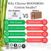 BOONBOO Cotton Swabs 600ct + 18pcs Facial Pads view 4