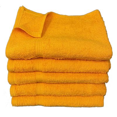Towel Supercenter 16X27 Cotton Hand Towels (12-120 Pack) for Hair, Nail, Tanning Salons, Golf Courses (Orange, 12)