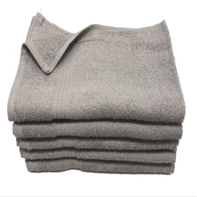 Towel Supercenter 16X27 Cotton Hand Towels (12Pack-36Pack-60Pack-120Pack) for Hair, Nail, Tanning Salons, Golf Course (Silver Grey, 12)
