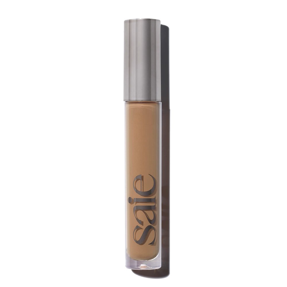 Saie Hydrabeam Under Eye Brightener - Sheer + Hydrating Concealer with Glycerin, Squalane + Cucumber Extract - Brightening Under Eye Concealer + Corrector for Even, Glowing Skin - Shade 5.5 (0.2 oz)