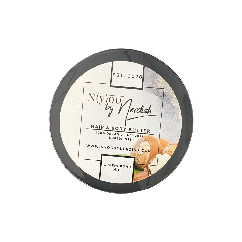 Nyoo by Nerdish Body Butter All Natural All Organic Goat Milk (4 oz)