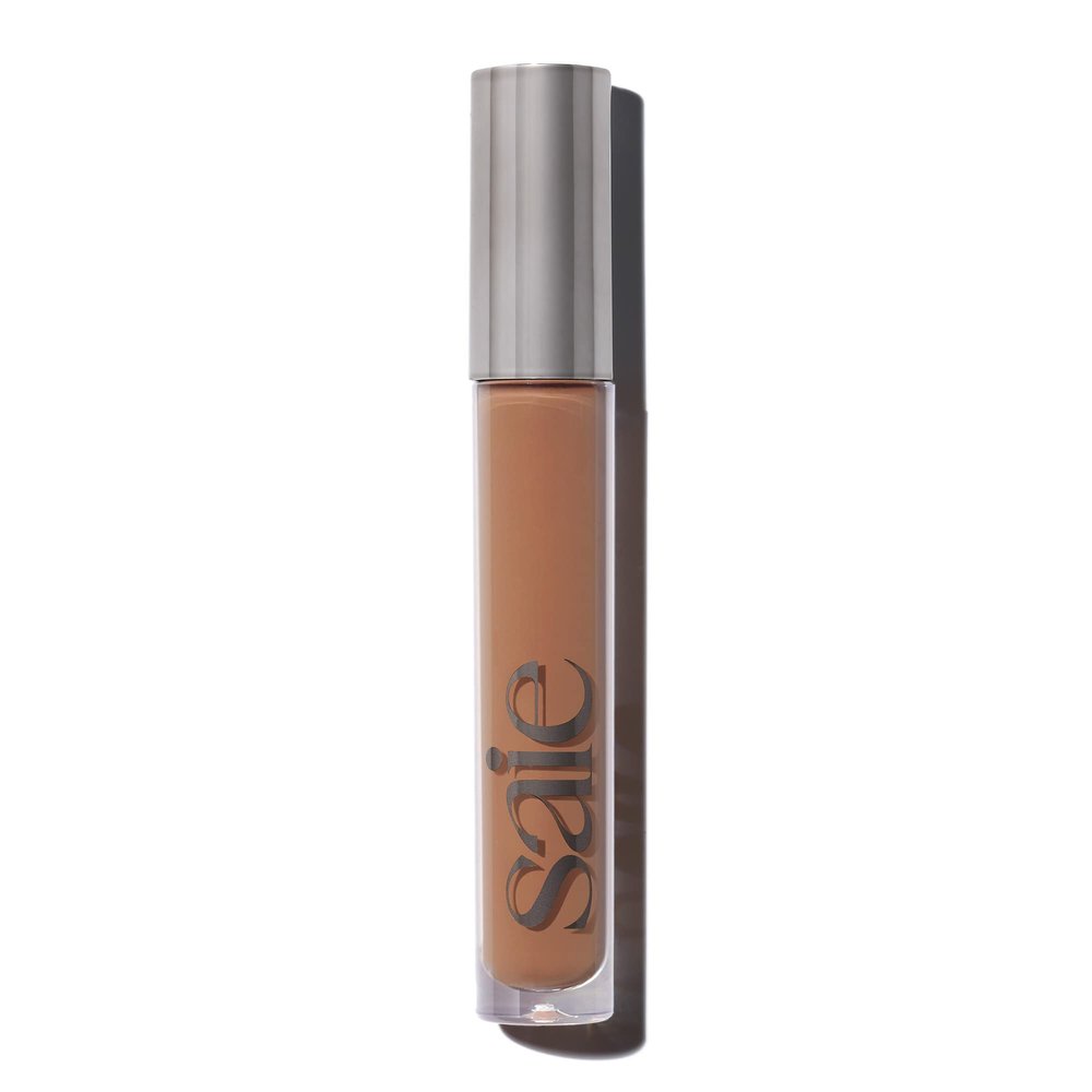 Saie Hydrabeam Under Eye Brightener - Sheer + Hydrating Concealer with Glycerin, Squalane + Cucumber Extract - Brightening Under Eye Concealer + Corrector for Even, Glowing Skin - Shade 7 (0.2 oz)