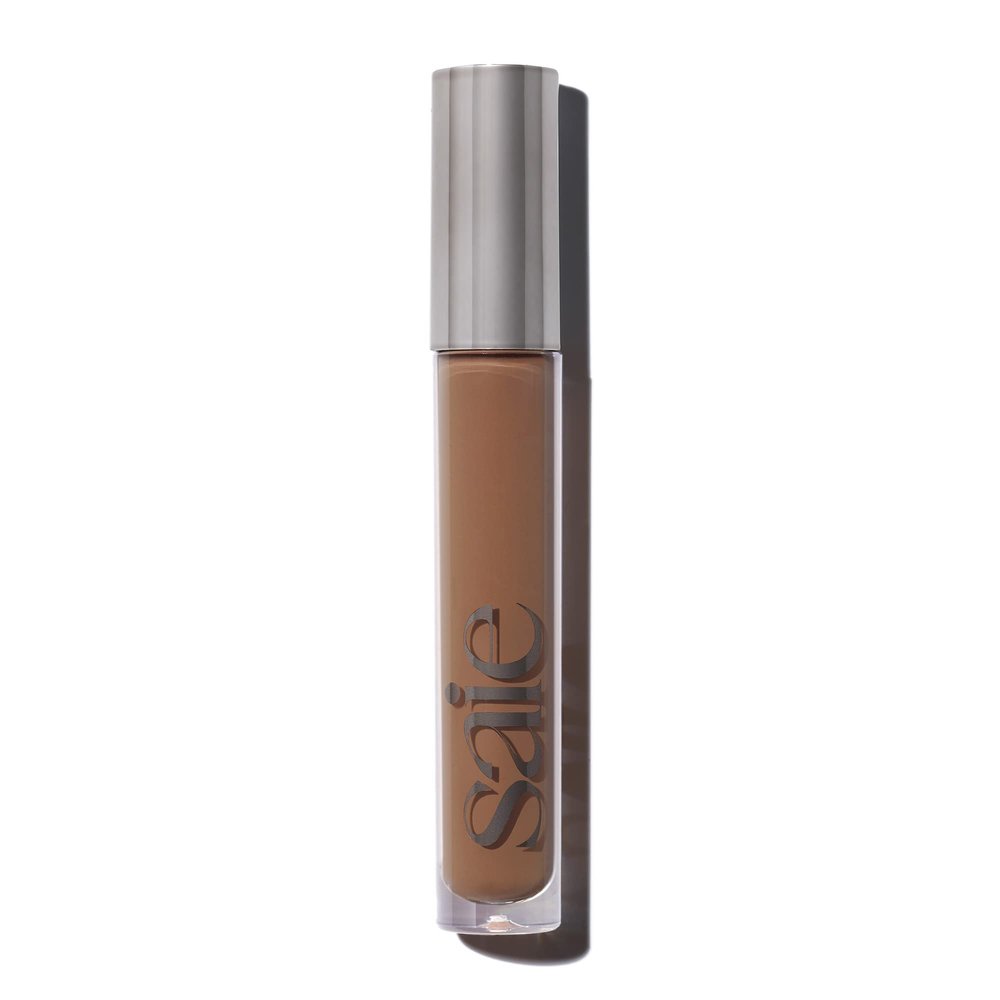 Saie Hydrabeam Under Eye Brightener - Sheer + Hydrating Concealer with Glycerin, Squalane + Cucumber Extract - Brightening Under Eye Concealer + Corrector for Even, Glowing Skin - Shade 8 (0.2 oz)