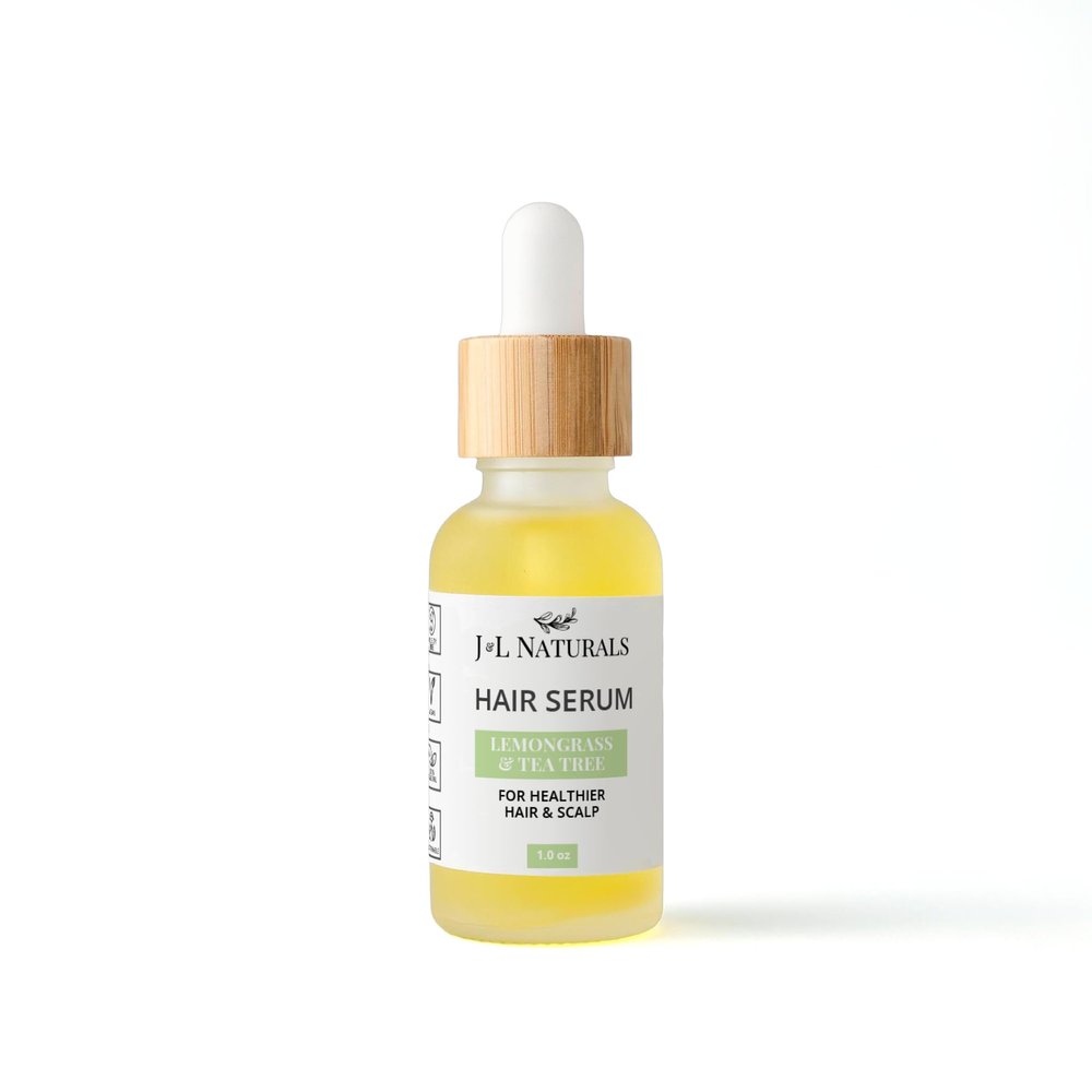 J&L Naturals | Hair Serum for Moisture, Damaged Hair, Growth | With Argan Oil & Coconut Oil | Cruelty Free, Paraben Free, Vegan | For All Hair (Hydrate (Dry Hair), 1 Oz (Single))