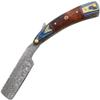 Old Ram Straight Razor | Straight Edge-Razor Sharp High Hardness Real Damascus Steel Cutthroat Straight Edge-Blade | Barber Razor (350) view 3